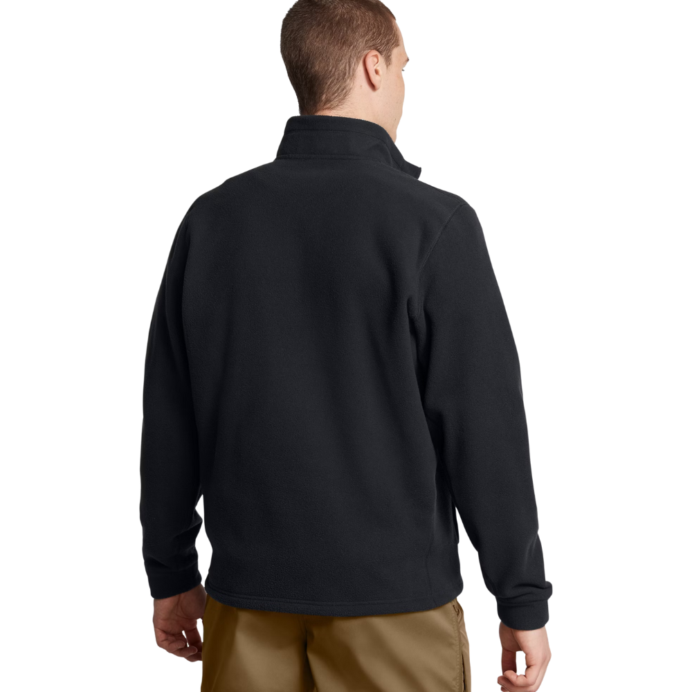Felpa UNDER ARMOUR uomo in pile nero - THERMOTACT FLEECE retro