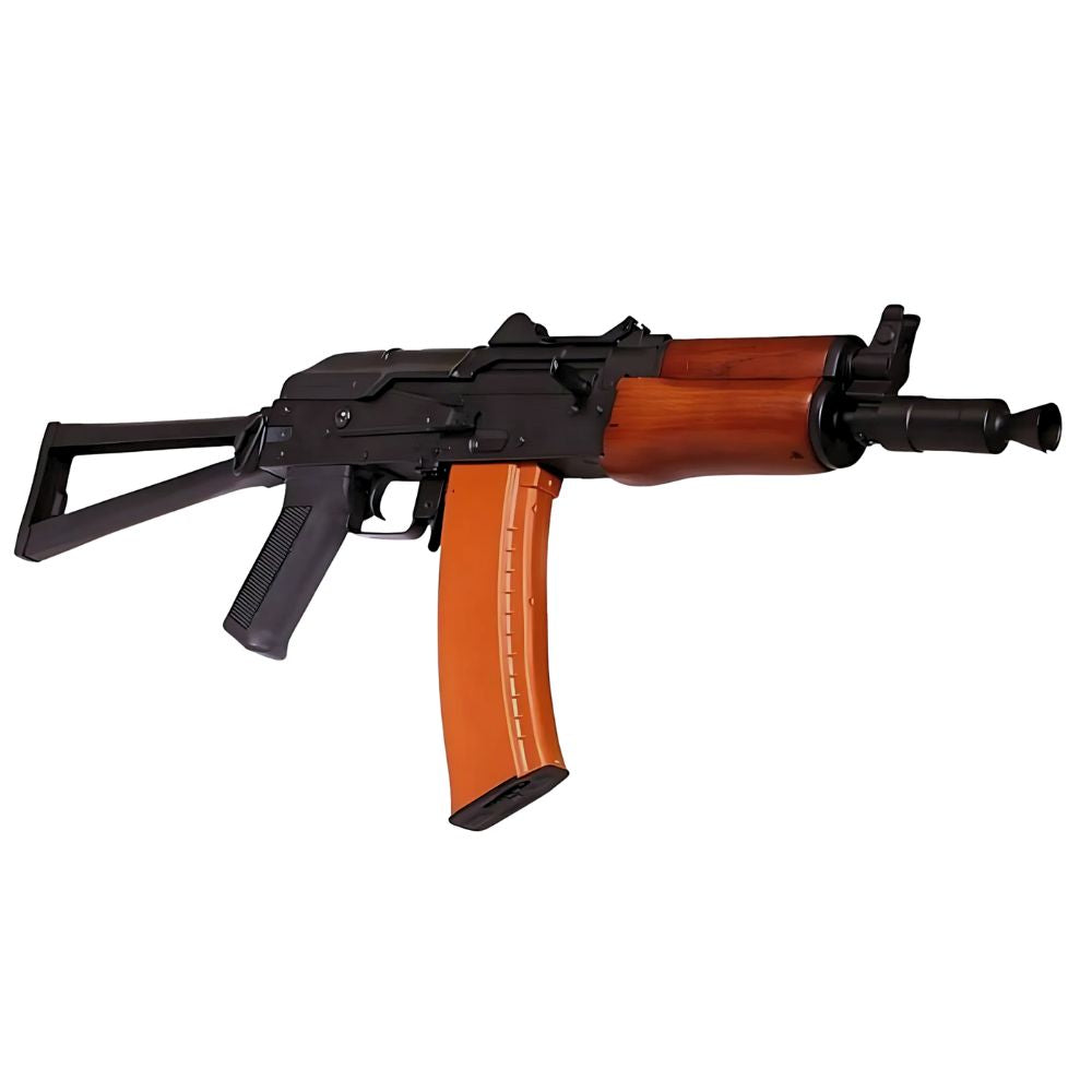 Fucile d'assalto Kalashnikov AKS74U elettrico di profilo