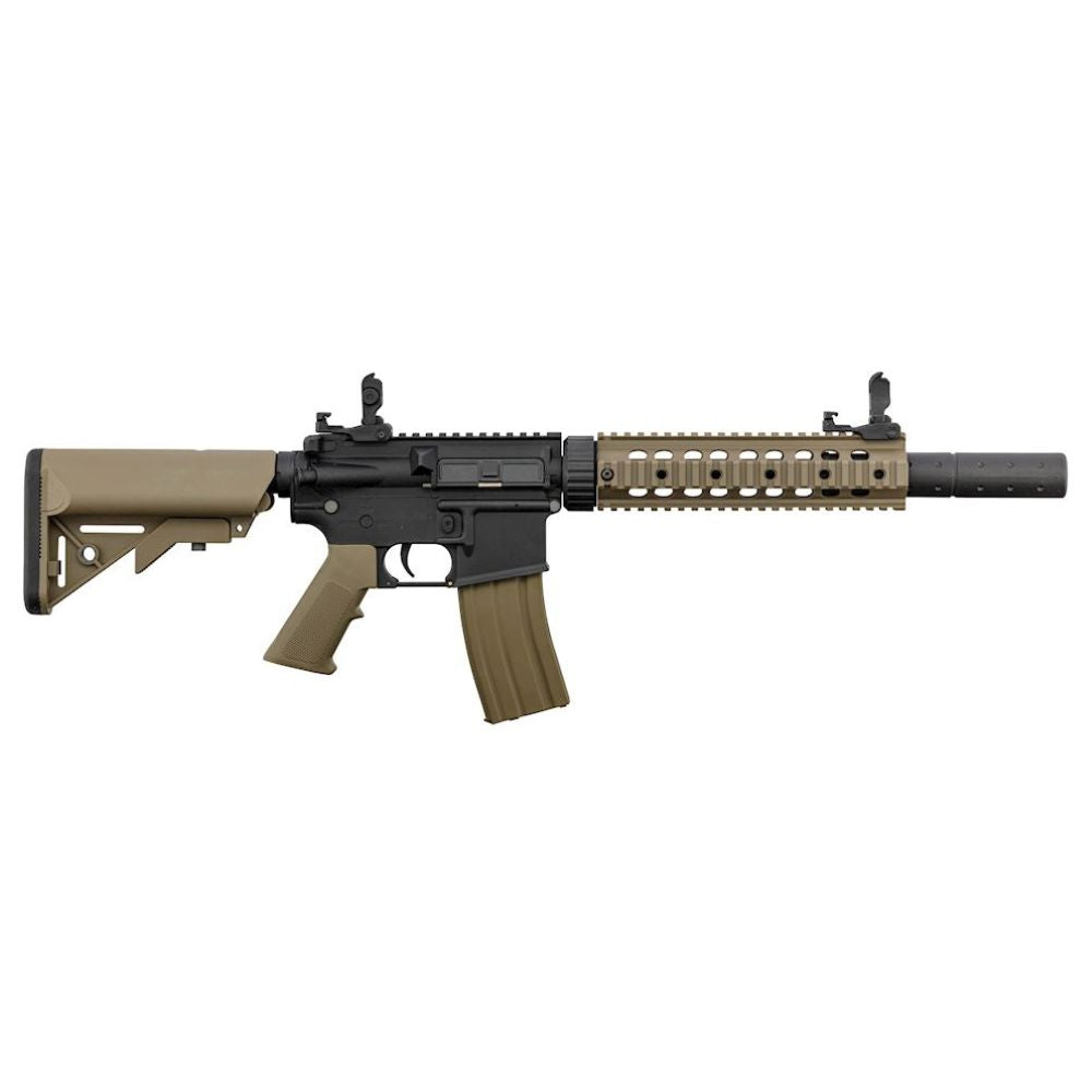 Fucile d'assalto Lancer Tactical M4 RIS CQB 12'' LT-15 G2 elettrico - di fronte
