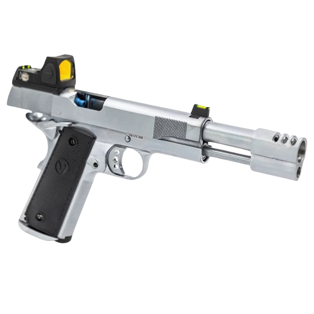 Pistola softair Vorsk VP-X a gas con mini dot - argento