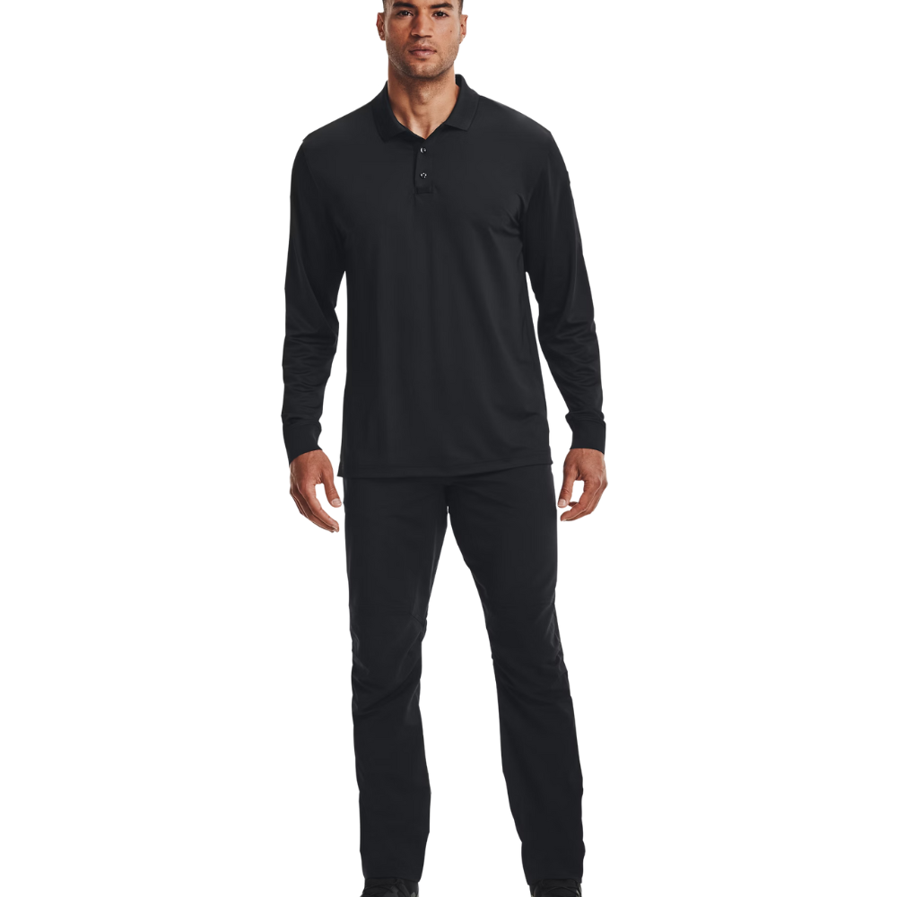 Polo manica lunga nera TAC PERFORMANCE