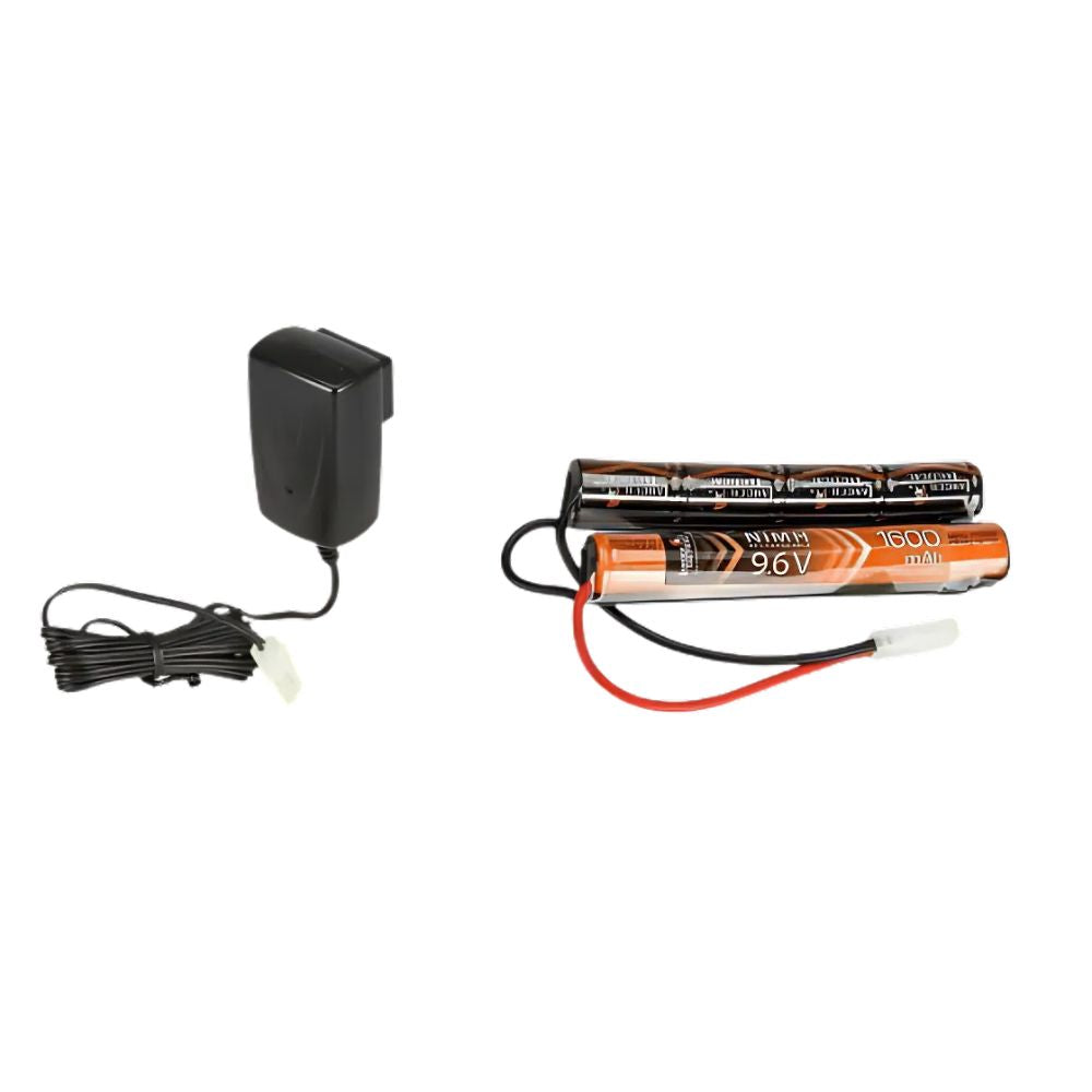 batteria e caricabetteria del fucile d'assalto