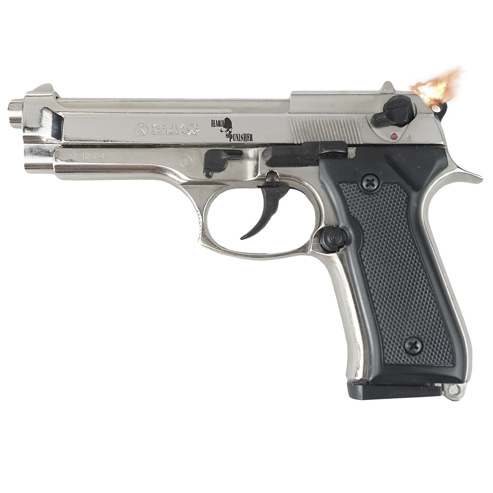 HARD PUNISHER - Mod. P92 Pistola a salve Cal 8mm - Chrome