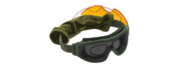 Maschera Tattica Balistica Swisseye F-Tac | Con 3 Lenti e Clip RX