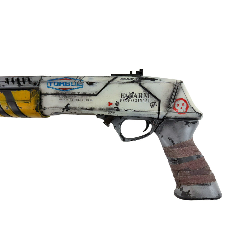Altro lato del calcio del fucile softair a pompa corto custom Fabarm STF12 a gas