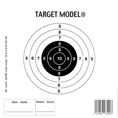 Bersaglio softair di carta 172x172mm da 50 pz