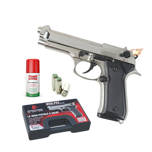 CF Firearms - Mod. P92 Pistola a salve Cal 8mm - Chrome