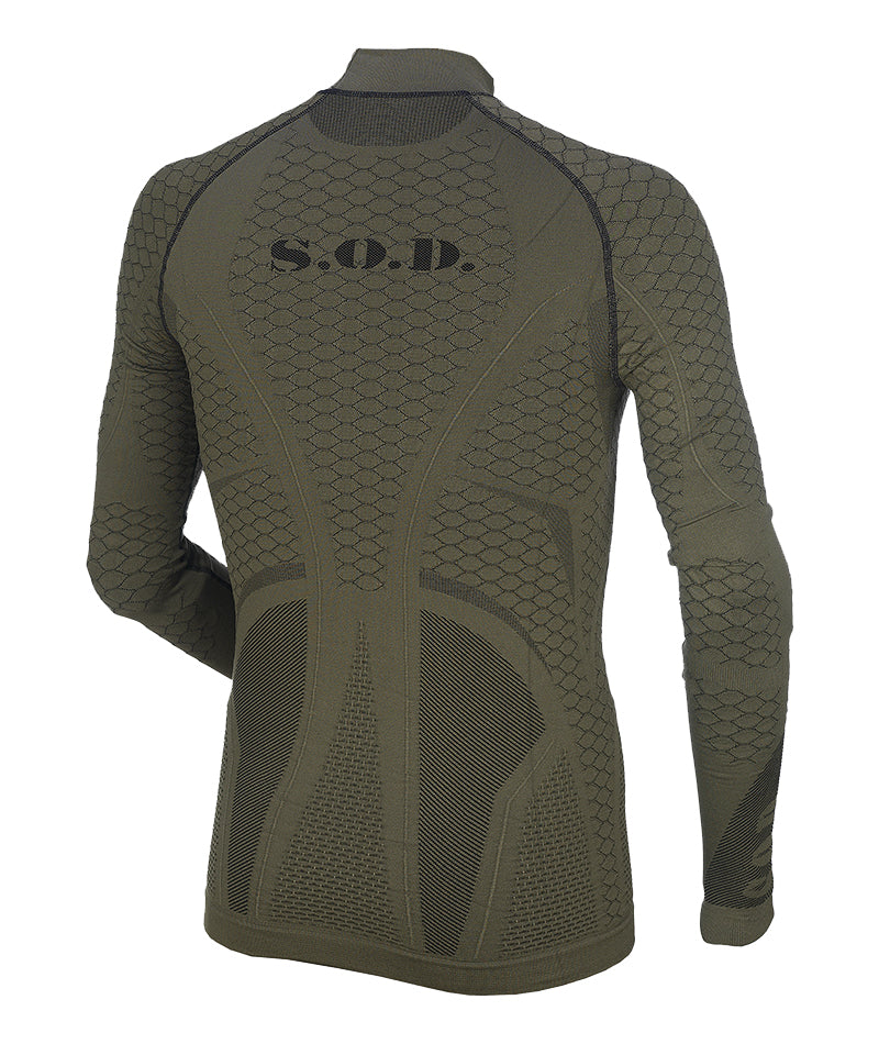 Cyber Shirt Manica Lunga Intimo Tattico SOD Gear - M.Green