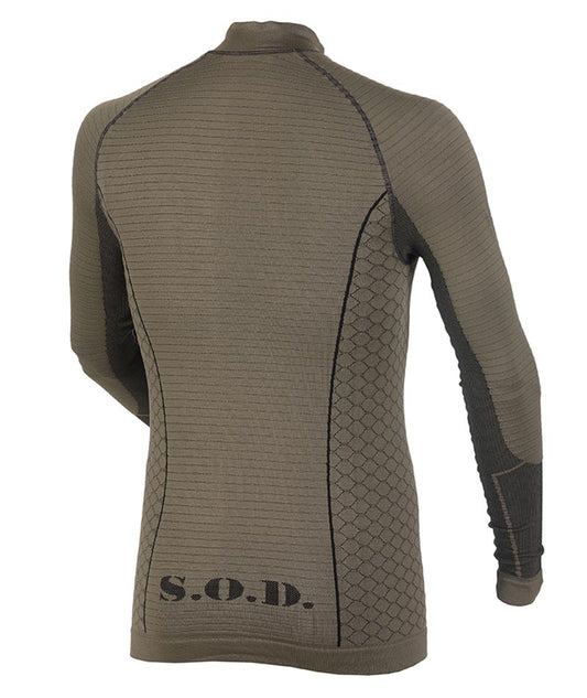 Cyber Shirt Pesante Lupetto Tattico SOD Gear M.Green