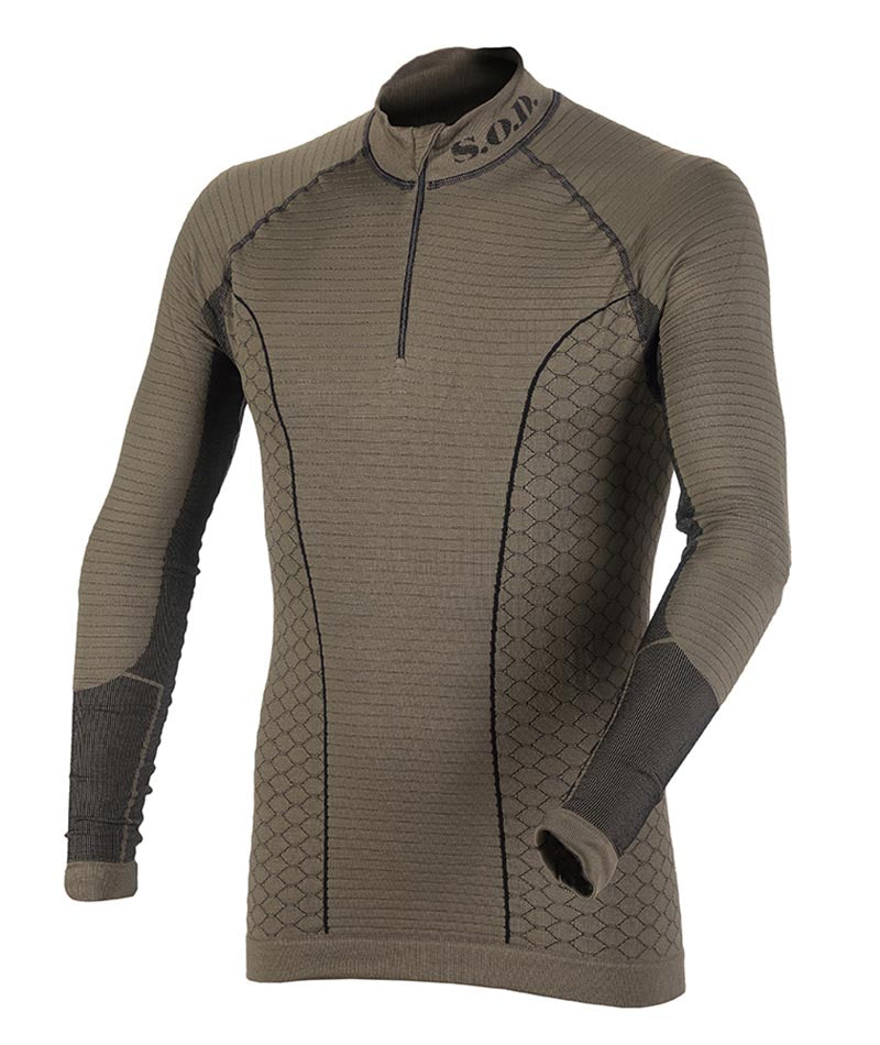 Cyber Shirt Pesante Lupetto Tattico SOD Gear M.Green