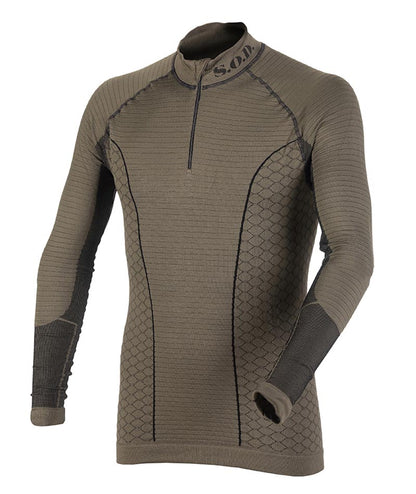 Cyber Shirt Pesante Lupetto Tattico SOD Gear M.Green