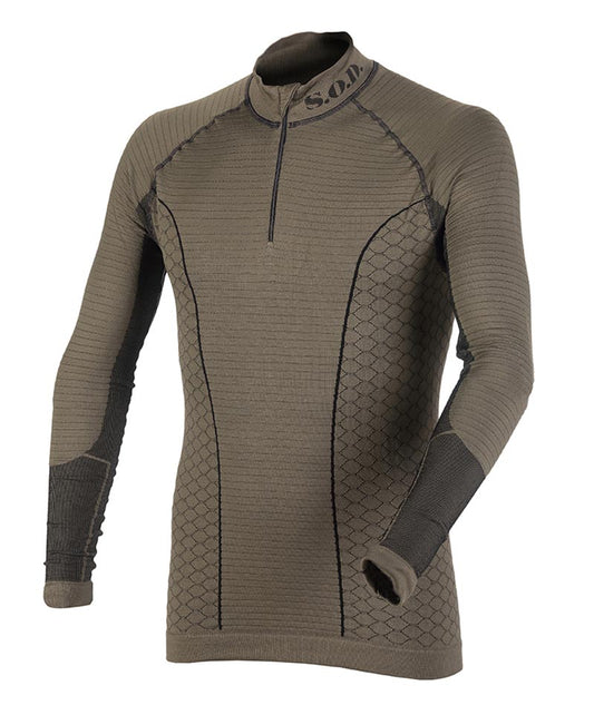 Cyber Shirt Pesante Lupetto Tattico SOD Gear M.Green