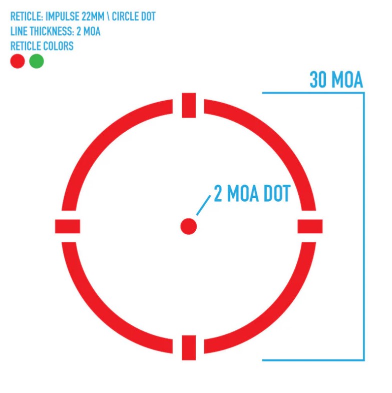 Firefield - Impulse 1x28 Red dot con Laser rosso