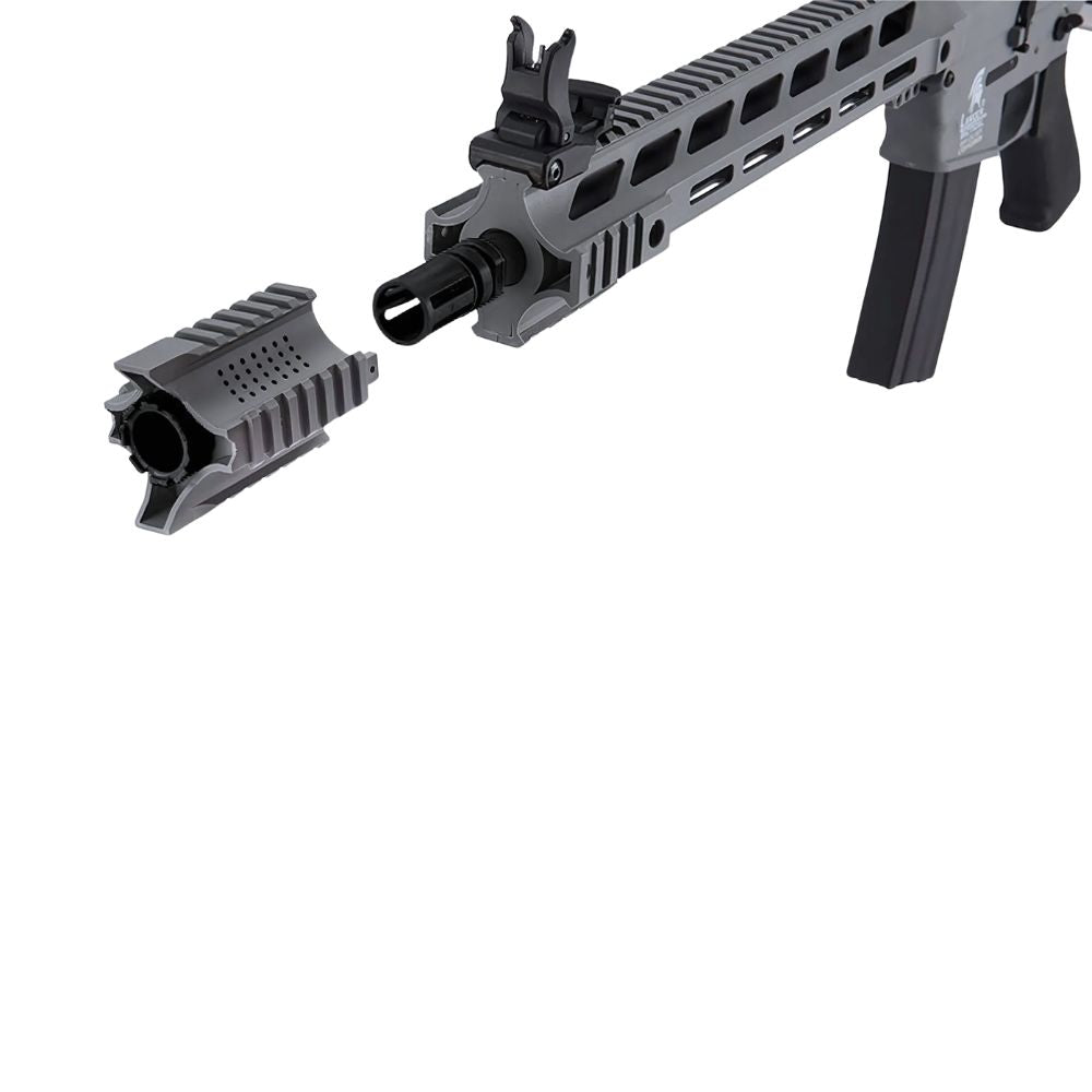 Fucile d'assalto M4 SPR Interceptor LT-25 G2 elettrico grigio - parte superiore smontabile