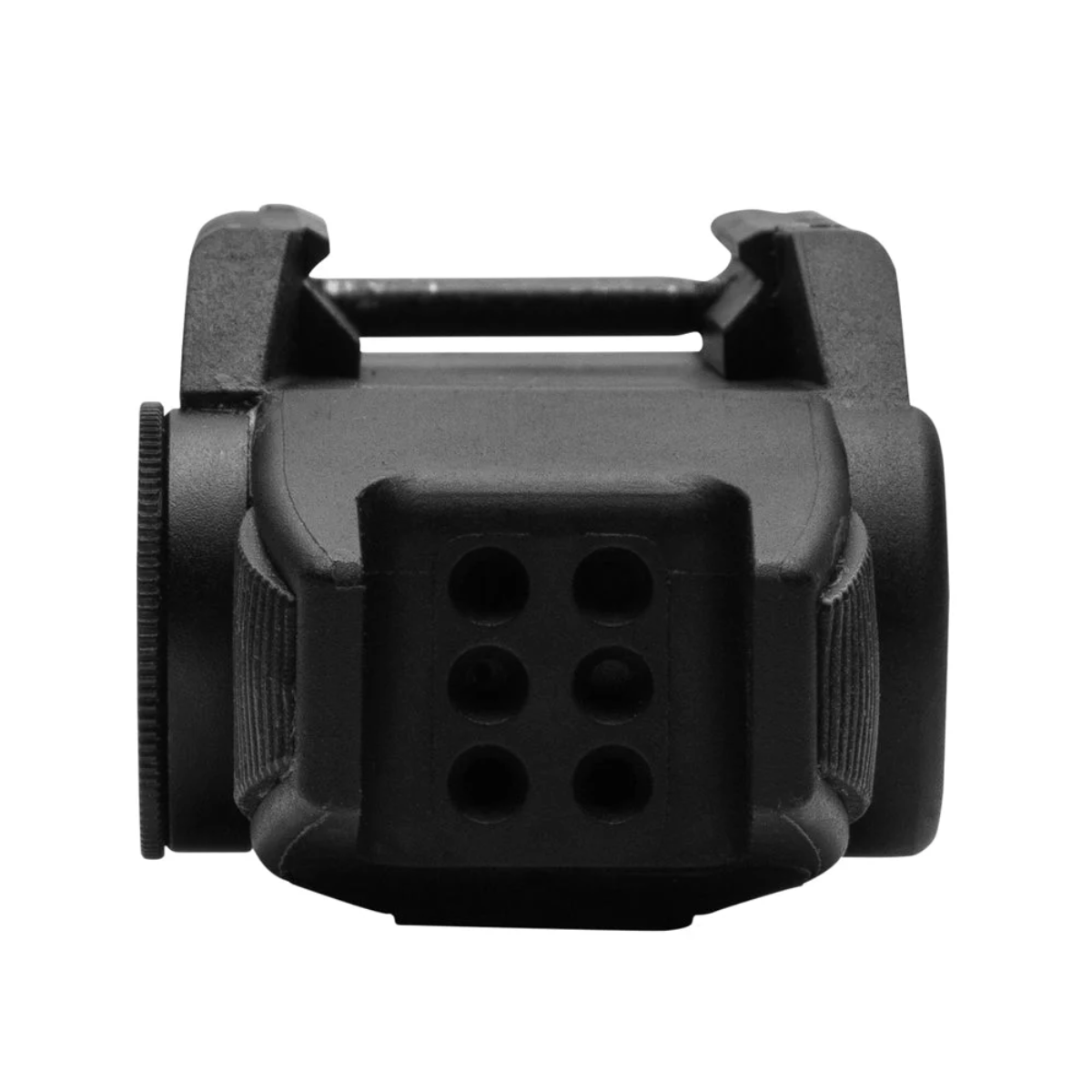 Inquadratura frontale del mirino laser Firefield BattleTek e laser verde 
