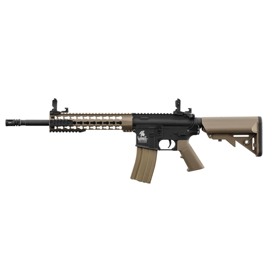 Lancer Tactical - M4 Keymod 10" LT-19 G2 elettrico - Bicolore Tan/Nero