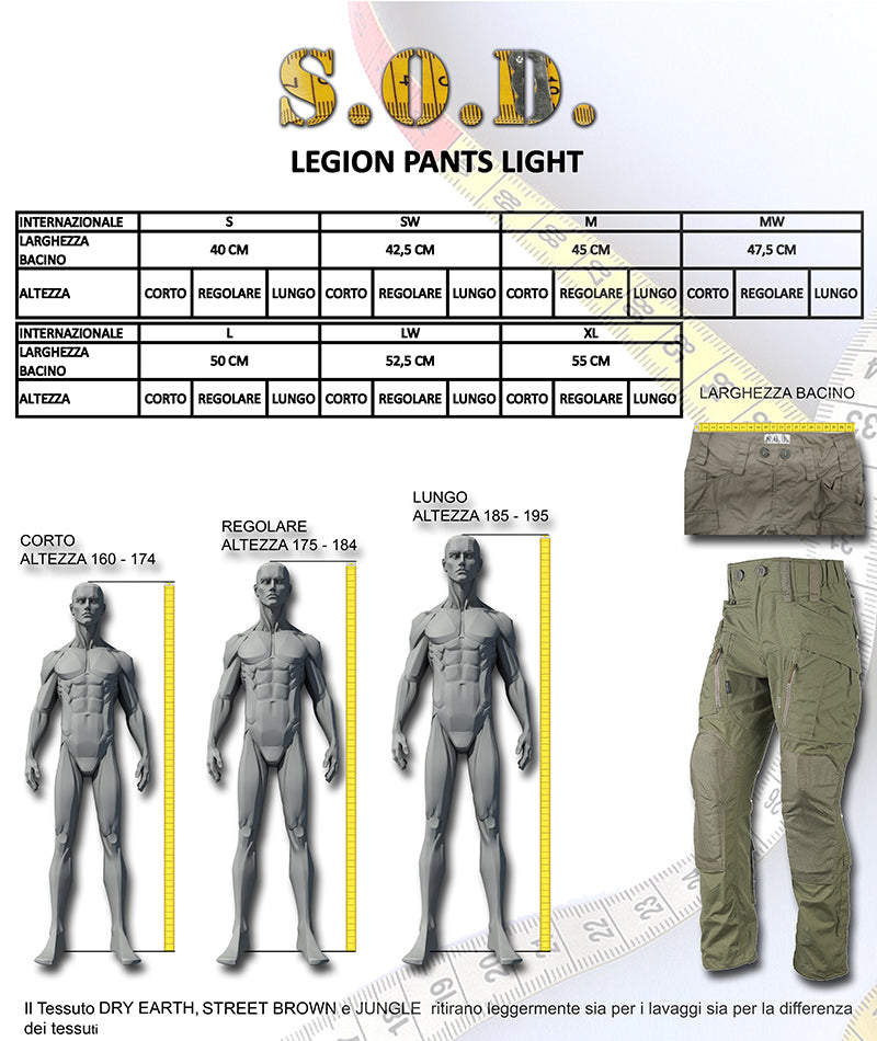 Pantalone da Combattimento Legion Pants Light SOD Gear - Multicam