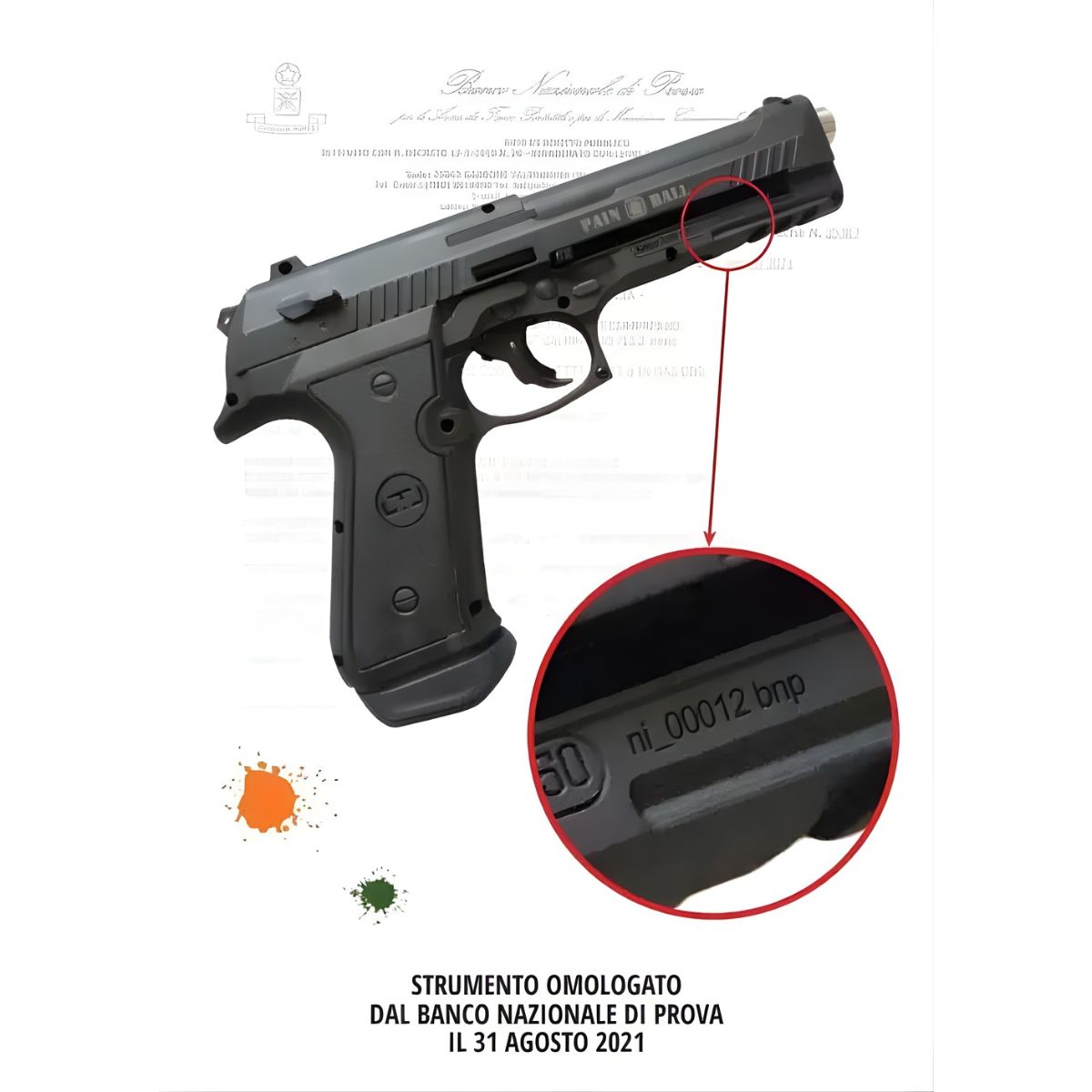 Marcatore paintball Kimar ALFA 5,75 OMOLOGATA DAL BANCO DI PROVA