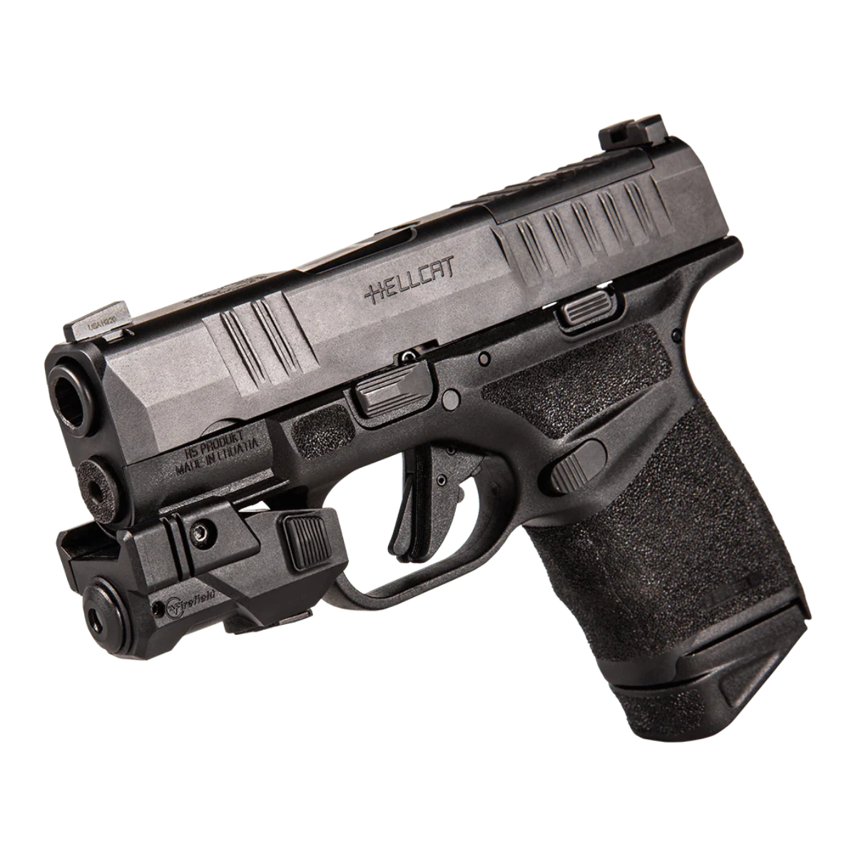 Mirino laser rosso Firefield BattleTek Subcompact montatto su pistola softair