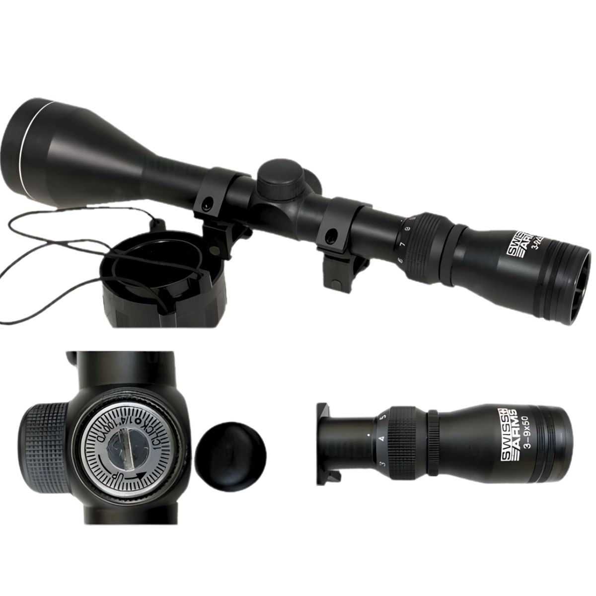 Ottica SWISS ARMS 3-9x50 dettagli