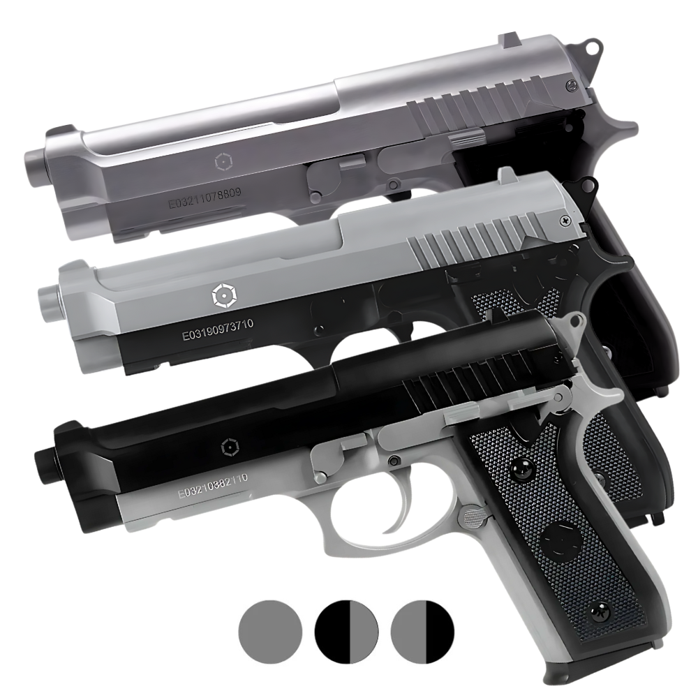 Pistola softair Cybergun PT92 HPA a molla - Bicolore