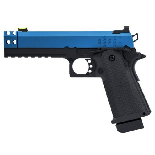 Pistola softair Raven HI CAPA Hex C a gas - Nero/Blu