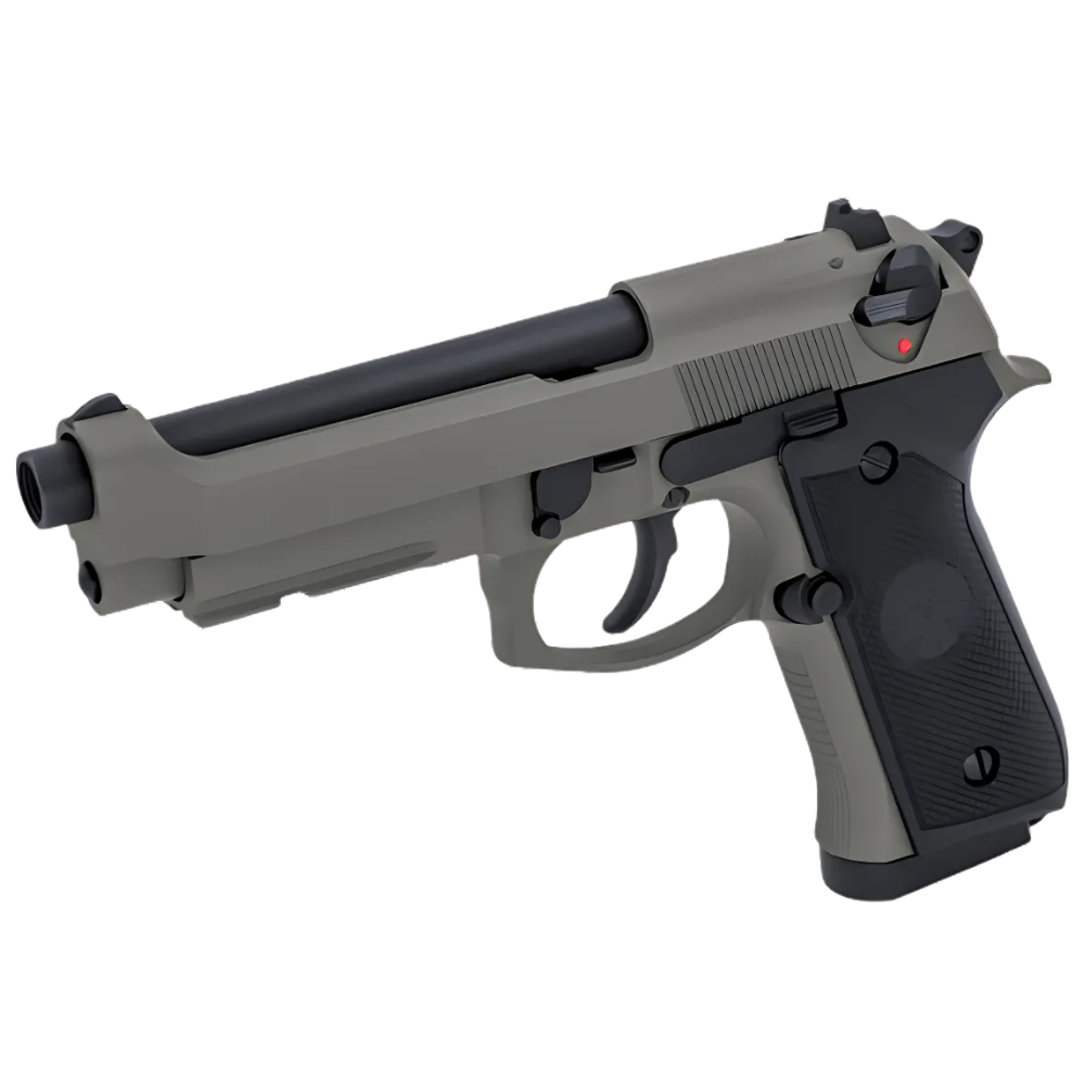 Pistola softair Raven R9 a gas GBB - Grigio