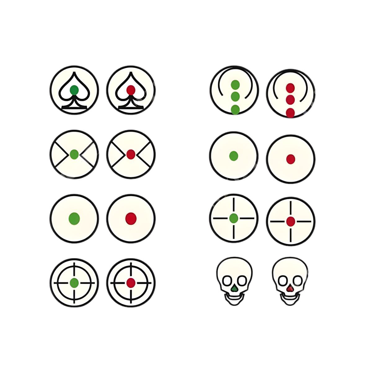 Reticolo con 8 configurazioni selezionabili