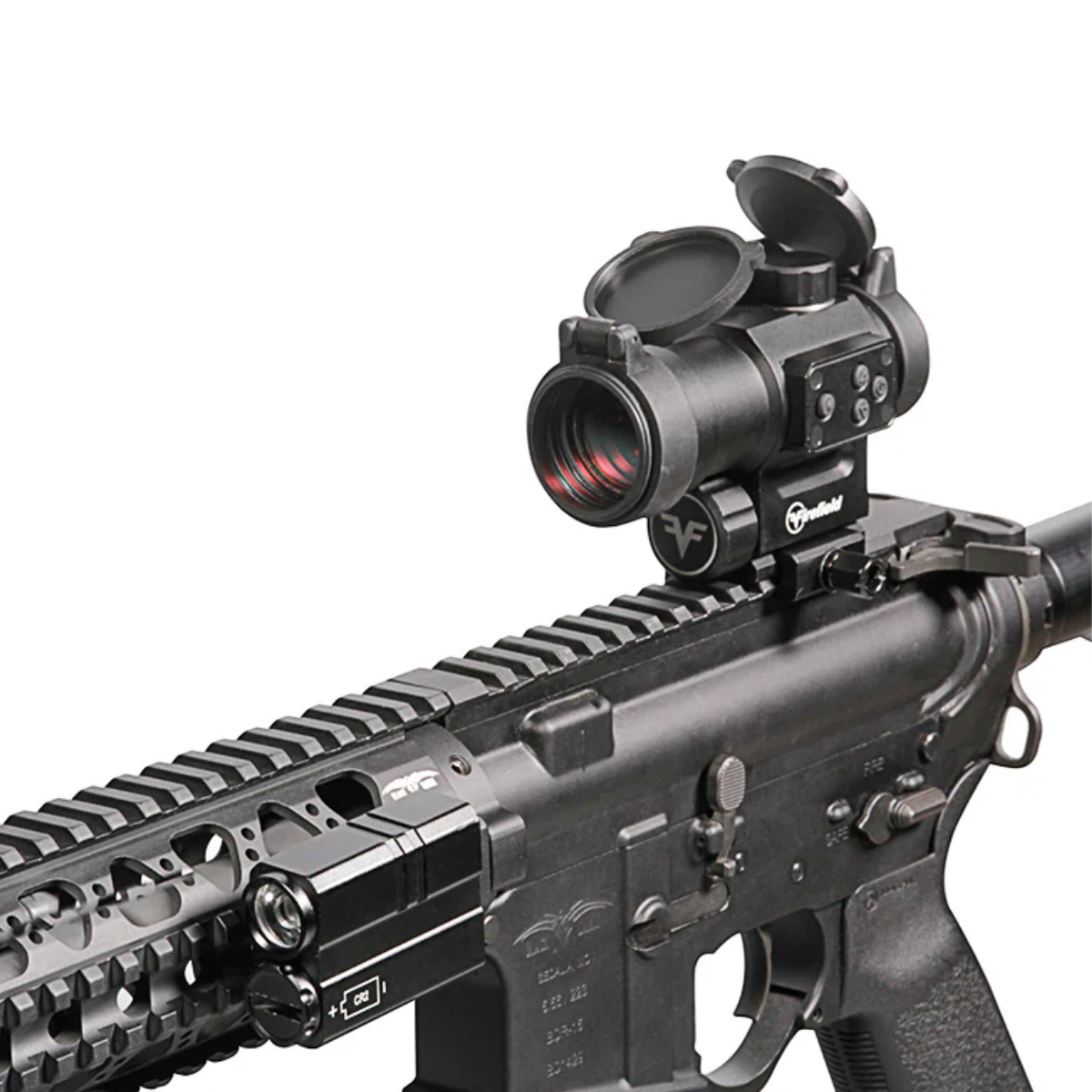Torcia tattica Firefield Charge AR montata su un fucile softair