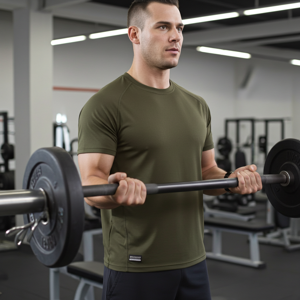 Maglia UNDER ARMOUR a manica corta verde militare - HIGH GRADE
