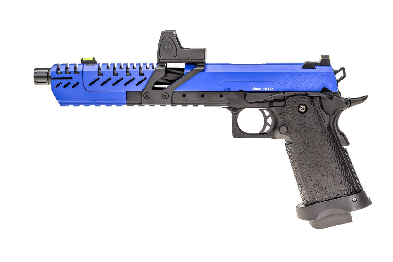 Pistola softair Vorsk Hi-Capa 7.0 TITAN a gas + RDS - Blue-Black
