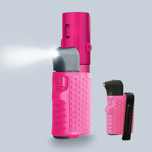 CUSTODIA PINK CON LUCE LED E CLIP D'AGGANCIO